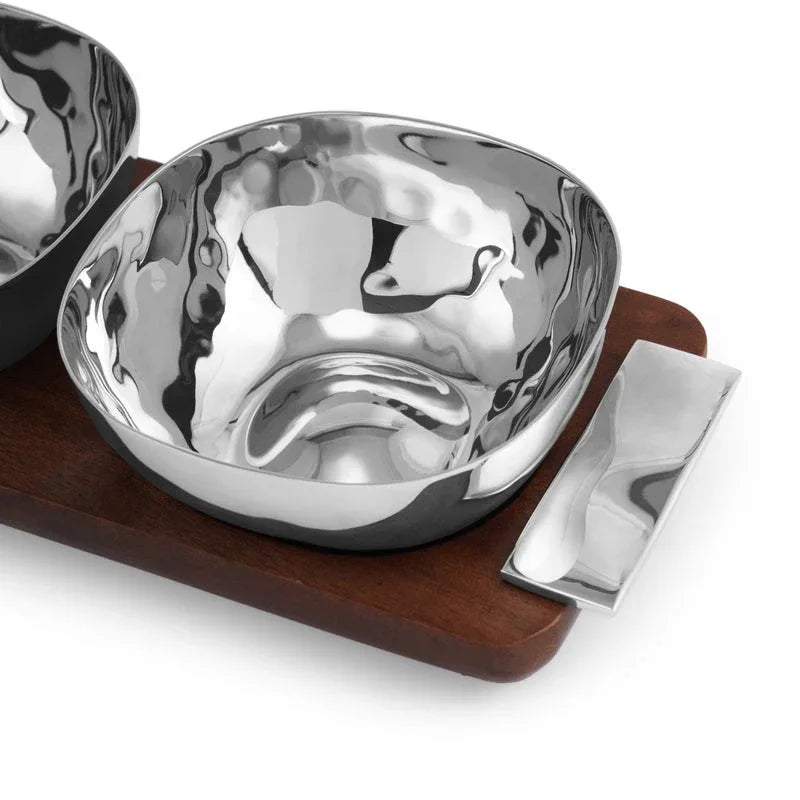Reflective Triple Bowl – Michael Aram