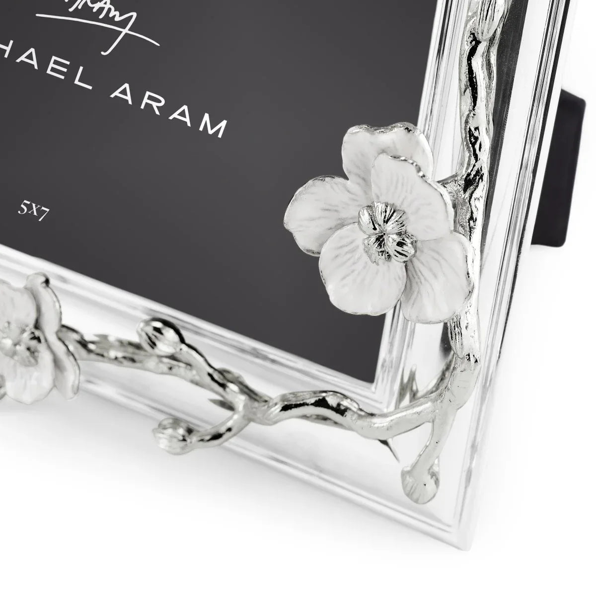フレーム　本銀箔　Ｆ6 Silver Orchid 5x7 Frame – Michael Aram