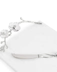 Michael Aram Silver Orchid Cheeseboard with Knife