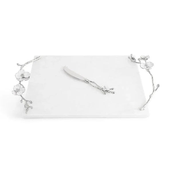 【mako 様】*Saint Amand ❀ Aucella ディナープレート Silver Orchid Cheeseboard with Knife – Michael Aram