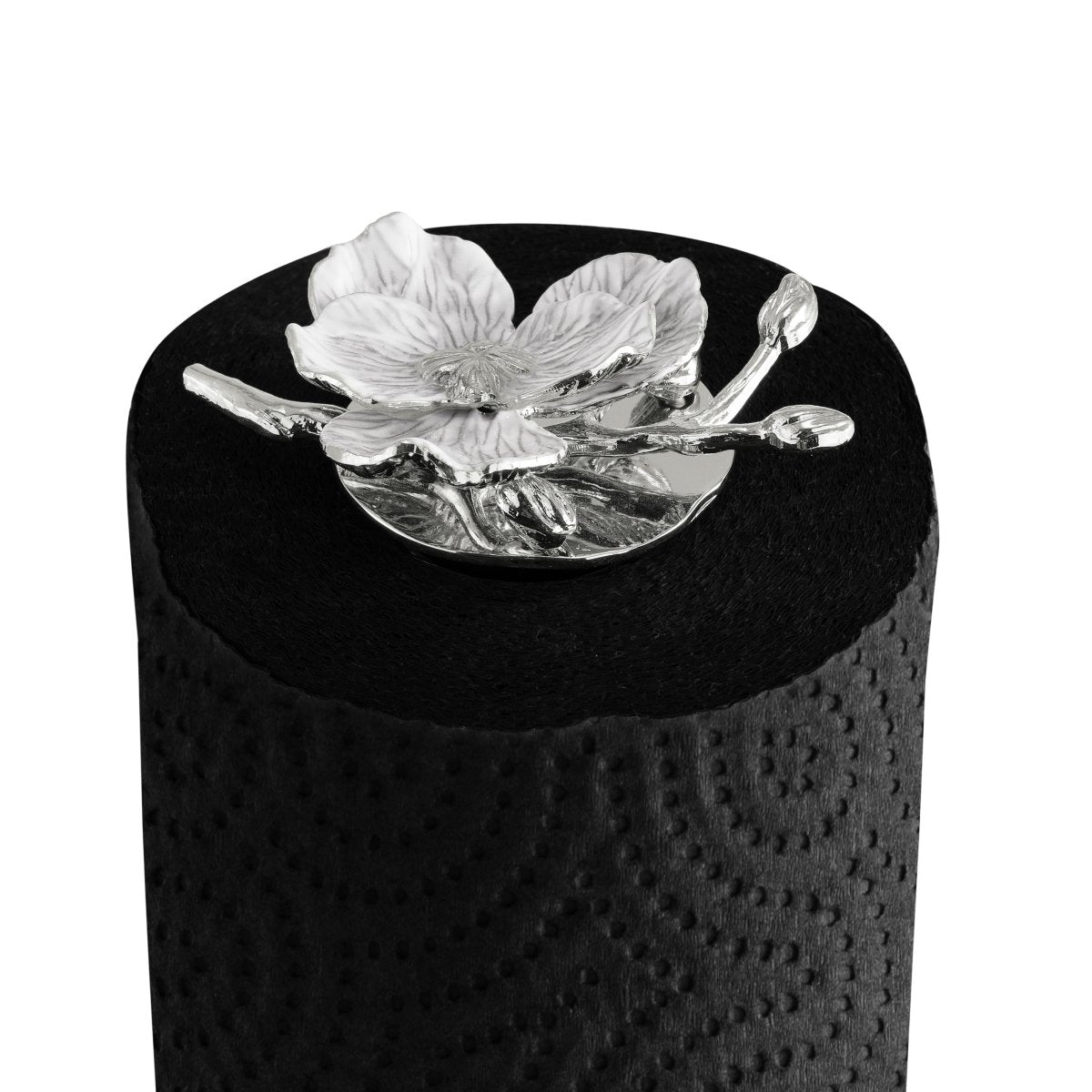 Michael Aram Silver Orchid Paper Towel Holder