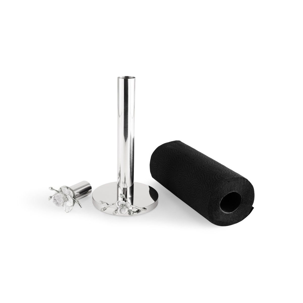 Michael Aram Silver Orchid Paper Towel Holder