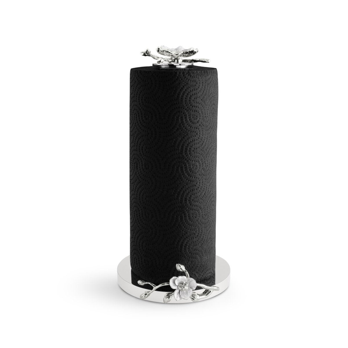 Michael Aram Silver Orchid Paper Towel Holder