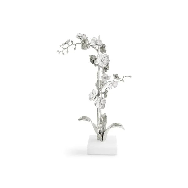Michael Aram Silver Orchid Stem Sculpture Large