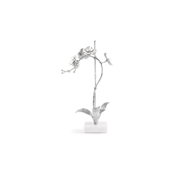 Michael Aram Silver Orchid Stem Sculpture Small