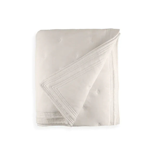 Michael Aram Tufted Quilt King Coverlet - Stone