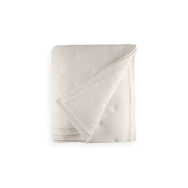 Michael Aram Tufted Quilt Queen Coverlet - Stone