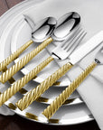 Michael Aram Twist 5-Piece Flatware Set Gold - Discon