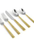 Michael Aram Twist 5-Piece Flatware Set Gold - Discon