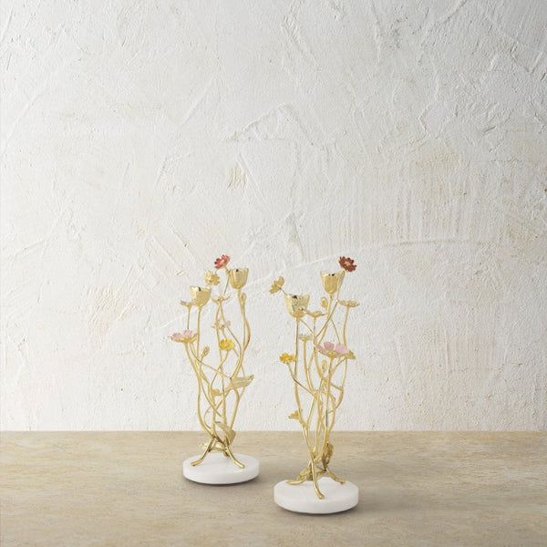 Wildflowers Candleholders S/2 – Michael Aram