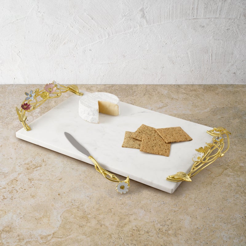 Michael Aram Wildflowers Cheese Board with Knife