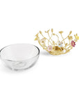 Michael Aram Wildflowers Small Glass Bowl