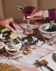 Pomegranate Silver & Gold Triple Bowl