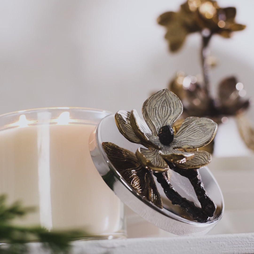 Vintage Bloom Decorative Scented Candle | Michael Aram