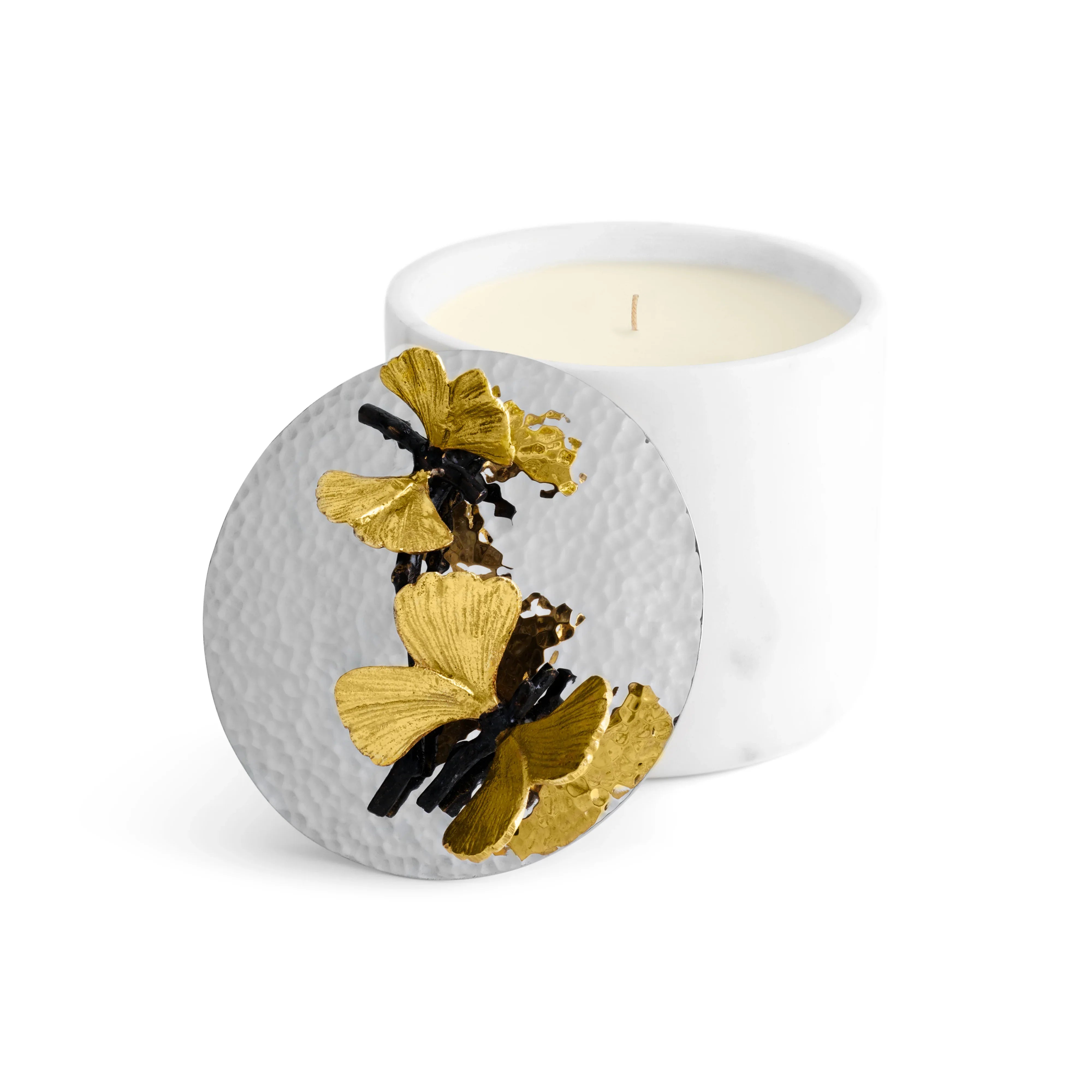 Black Orchid Marble Candle – Michael Aram