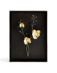 Gold Orchid Shadow Box