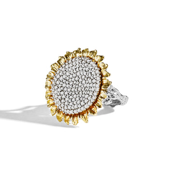 Vincent 25mm Ring with Diamonds