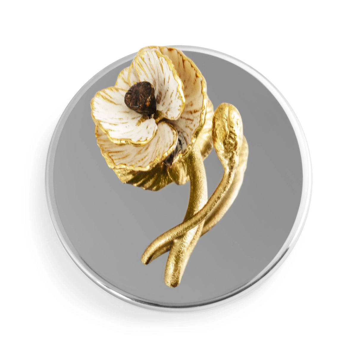 Michael Aram Anemone Decorative Scented Candle Lid Artwork