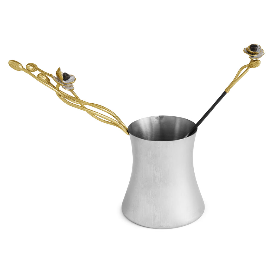 Michael Aram Anemone Coffee Pot w/ Spoon