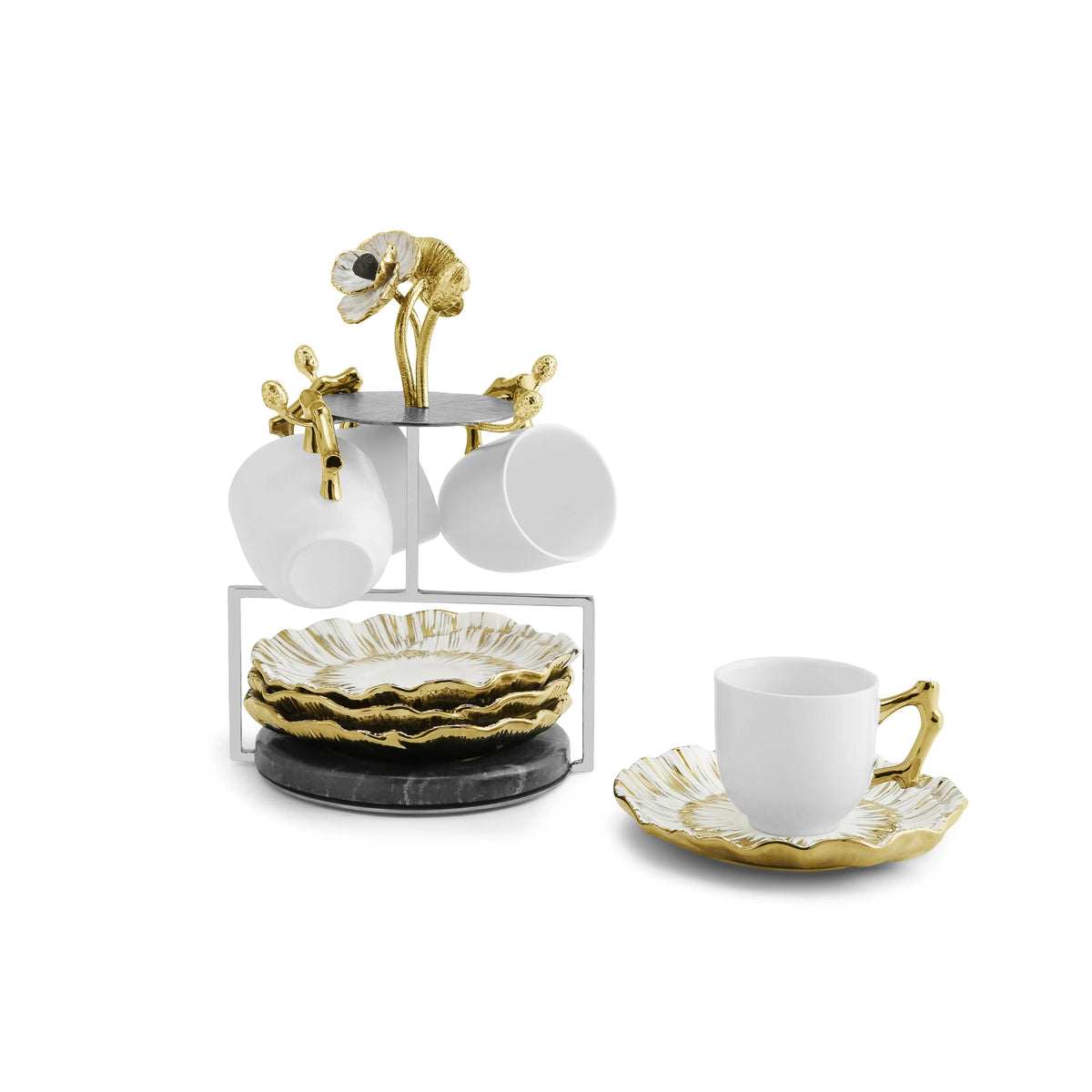 Michael Aram Anemone Demitasse Set