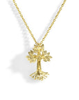 Michael Aram Armenian Tree of Life 25mm Cross Pendant Necklace with Diamonds