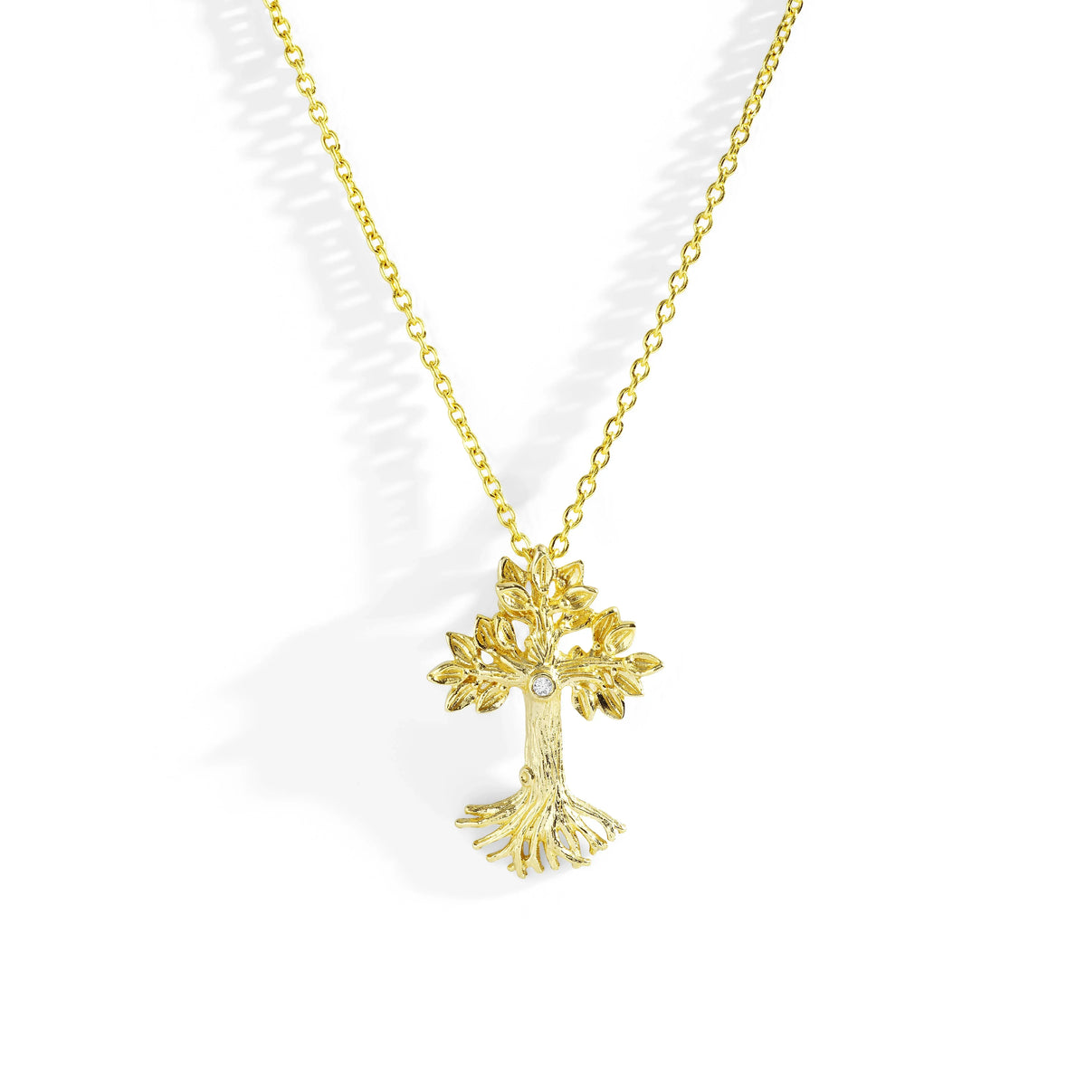 Michael Aram Armenian Tree of Life 25mm Cross Pendant Necklace with Diamonds