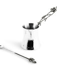 Michael Aram Black Orchid Coffee Pot w/ Spoon