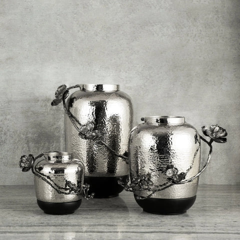 Black Orchid Marble Vase