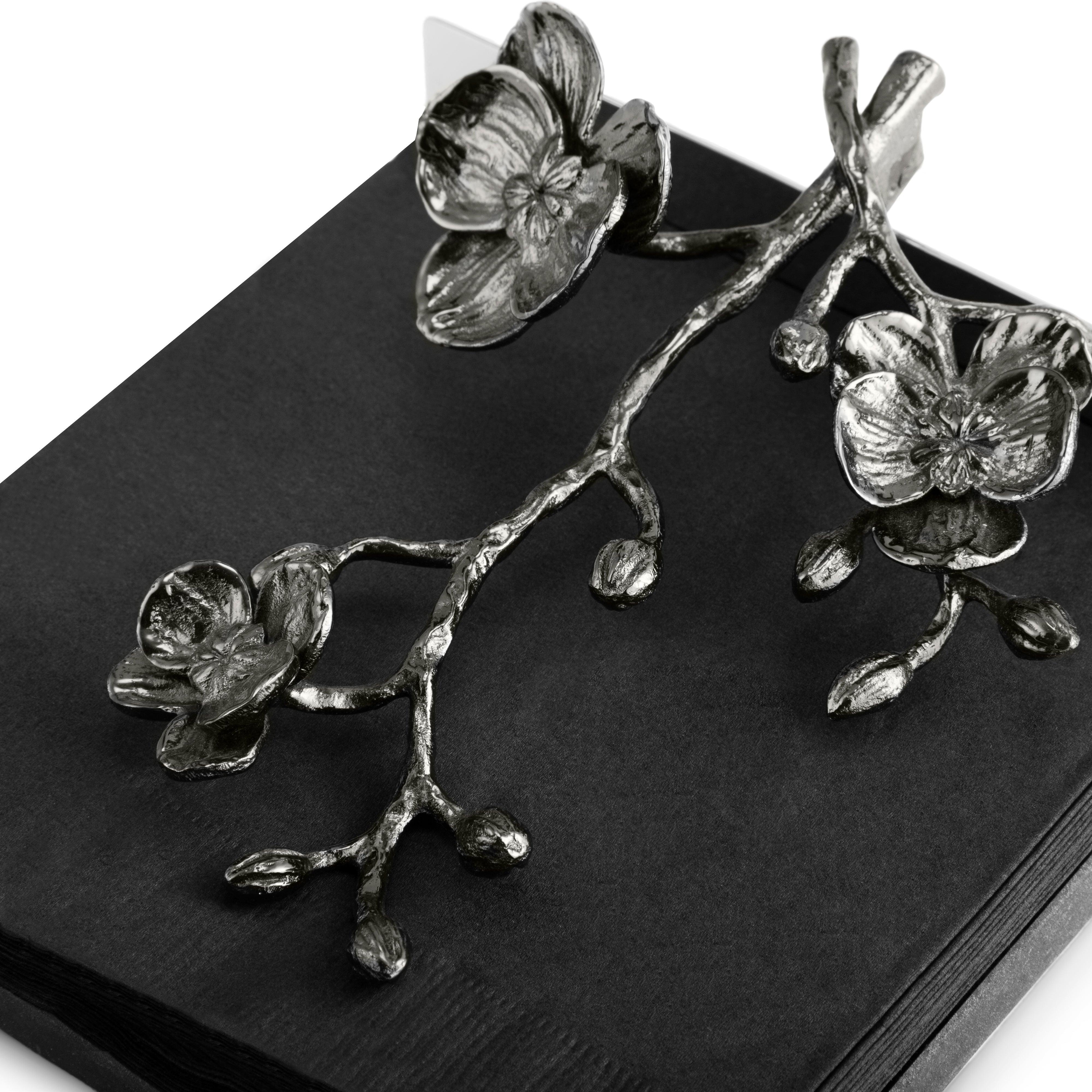 Michael aram black orchid best sale napkin holder