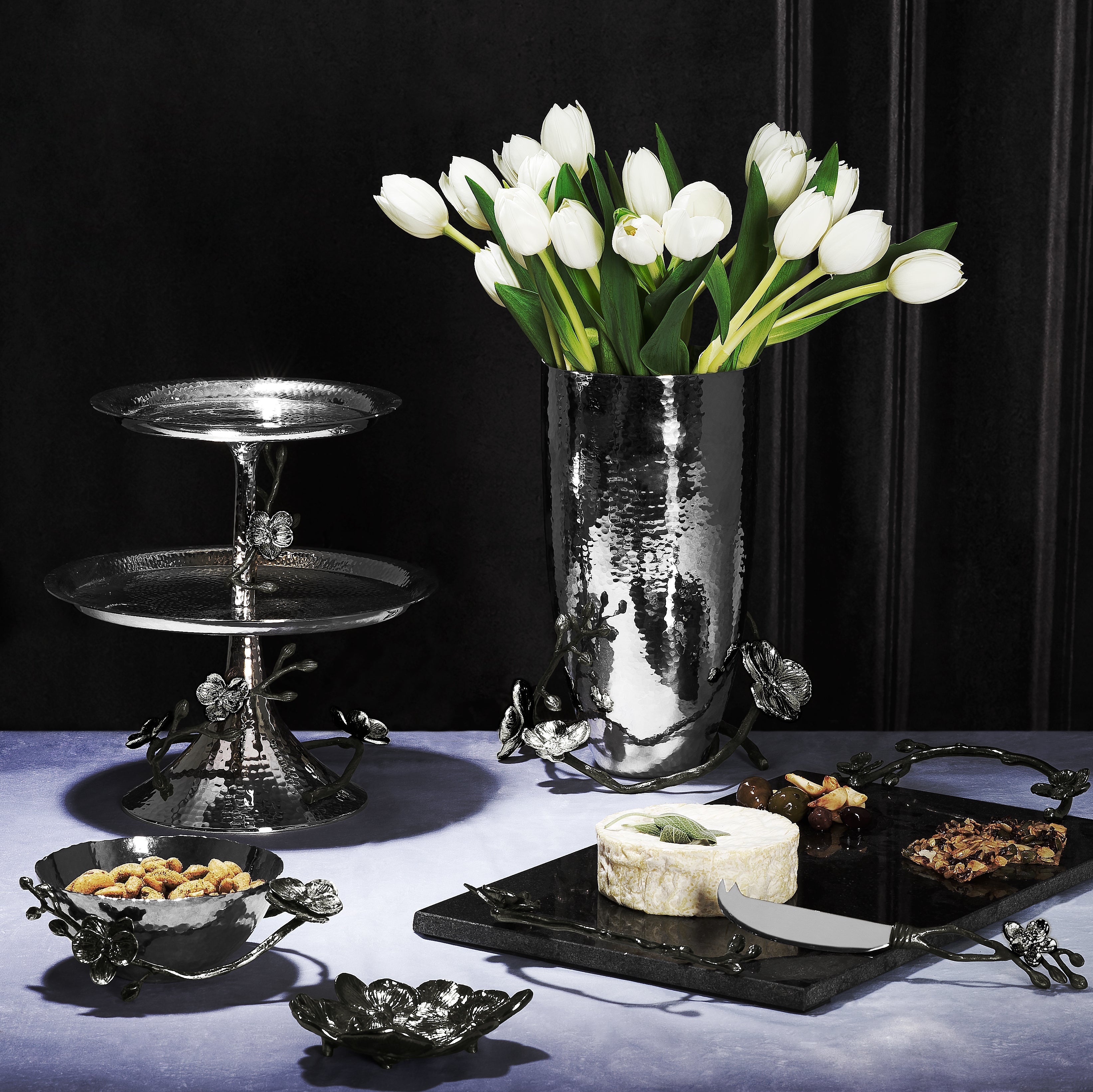 Black Orchid Nut Dish – Michael Aram