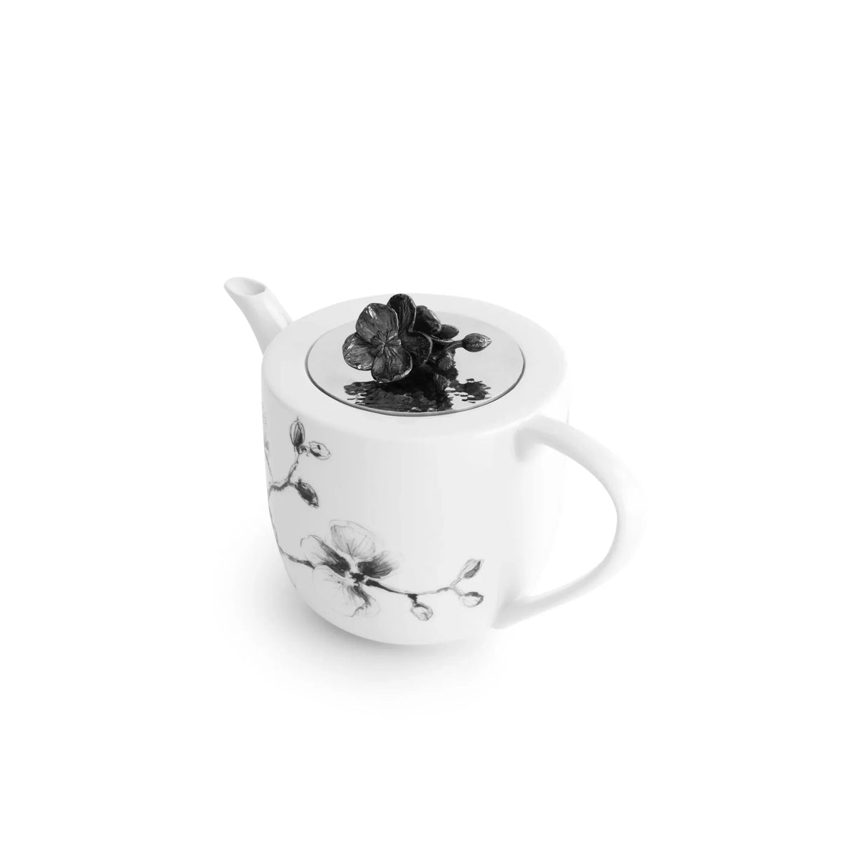 Michael Aram Black Orchid Porcelain Teapot