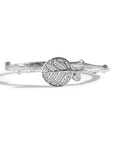 Michael Aram Botanical Leaf Bangle Bracelet with Diamonds