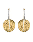 Michael Aram Botanical Leaf Earrings with Diamonds