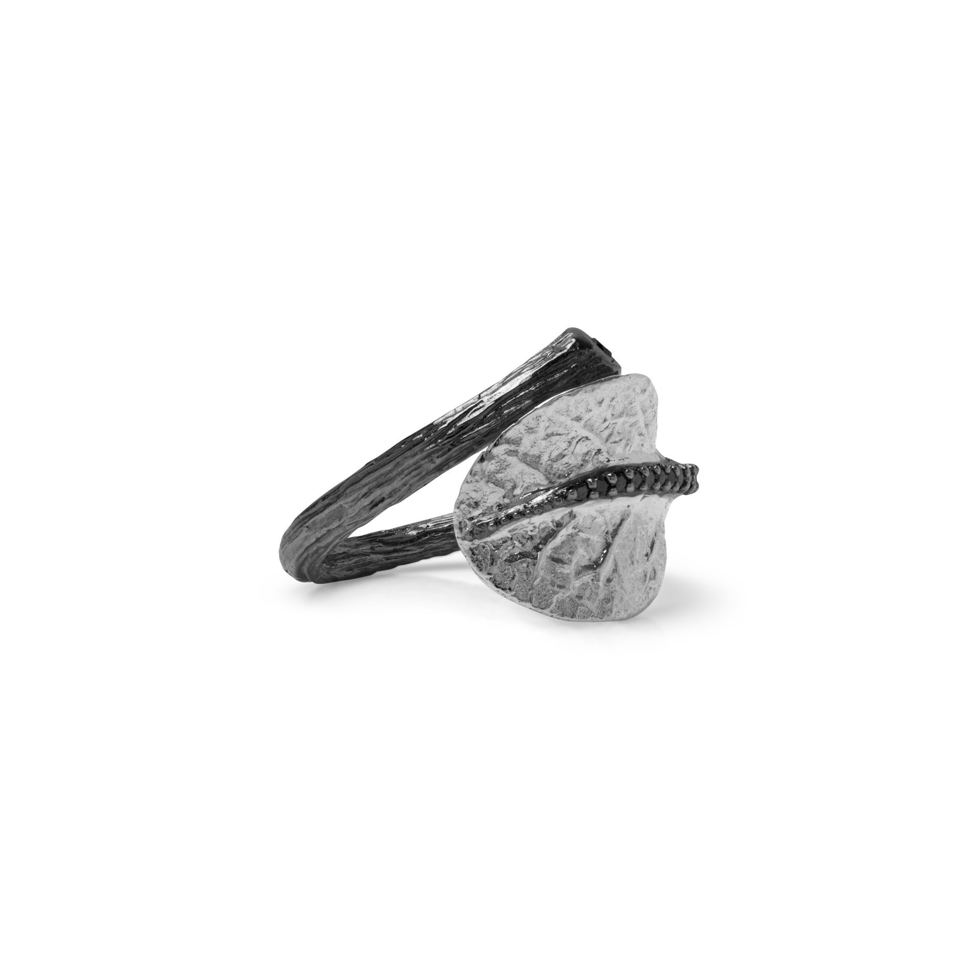 Michael Aram Botanical Leaf Ring with Diamonds