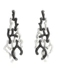 Michael Aram Branch Coral Chandelier Earrings with Diamonds