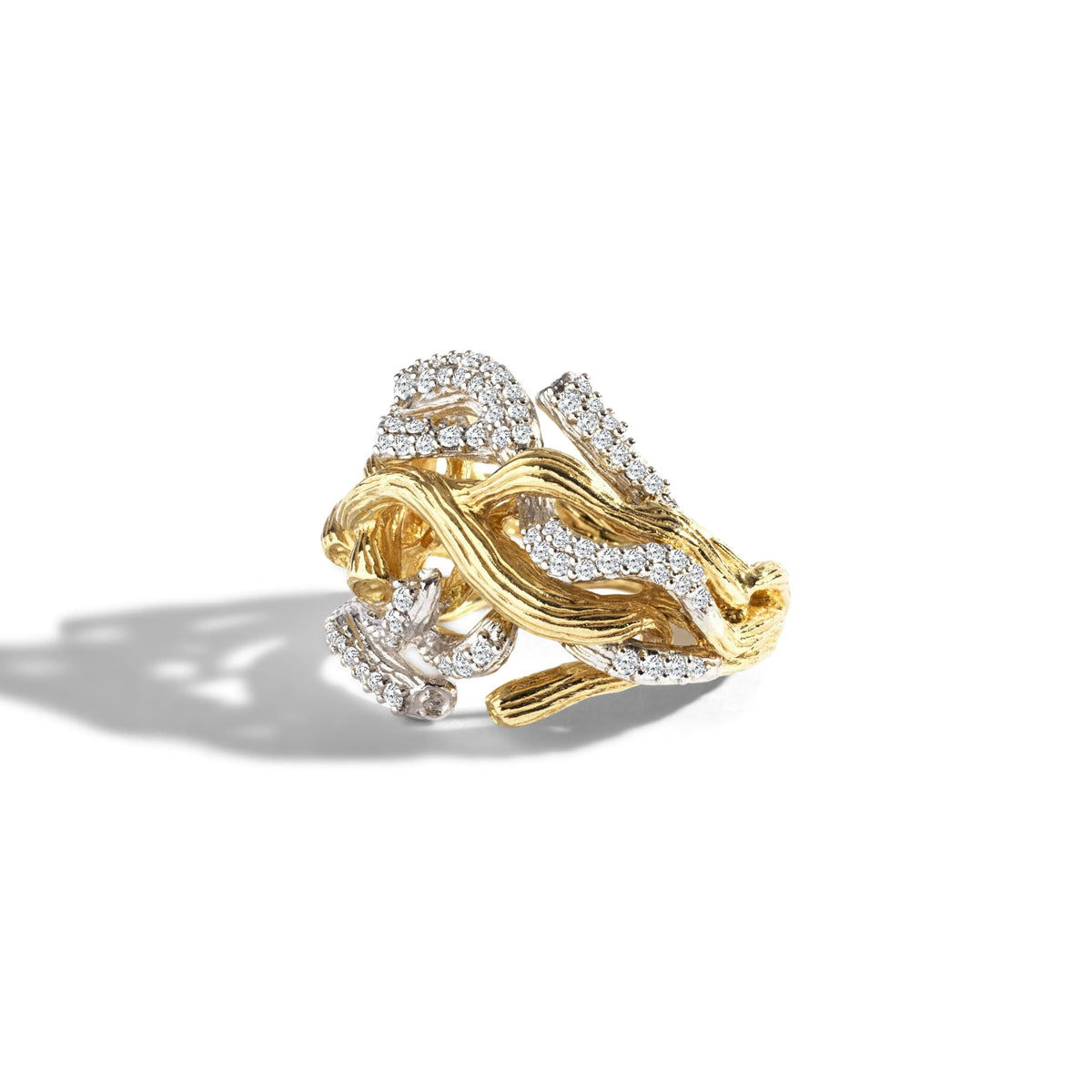 Michael Aram Branch Coral Ring with Diamonds