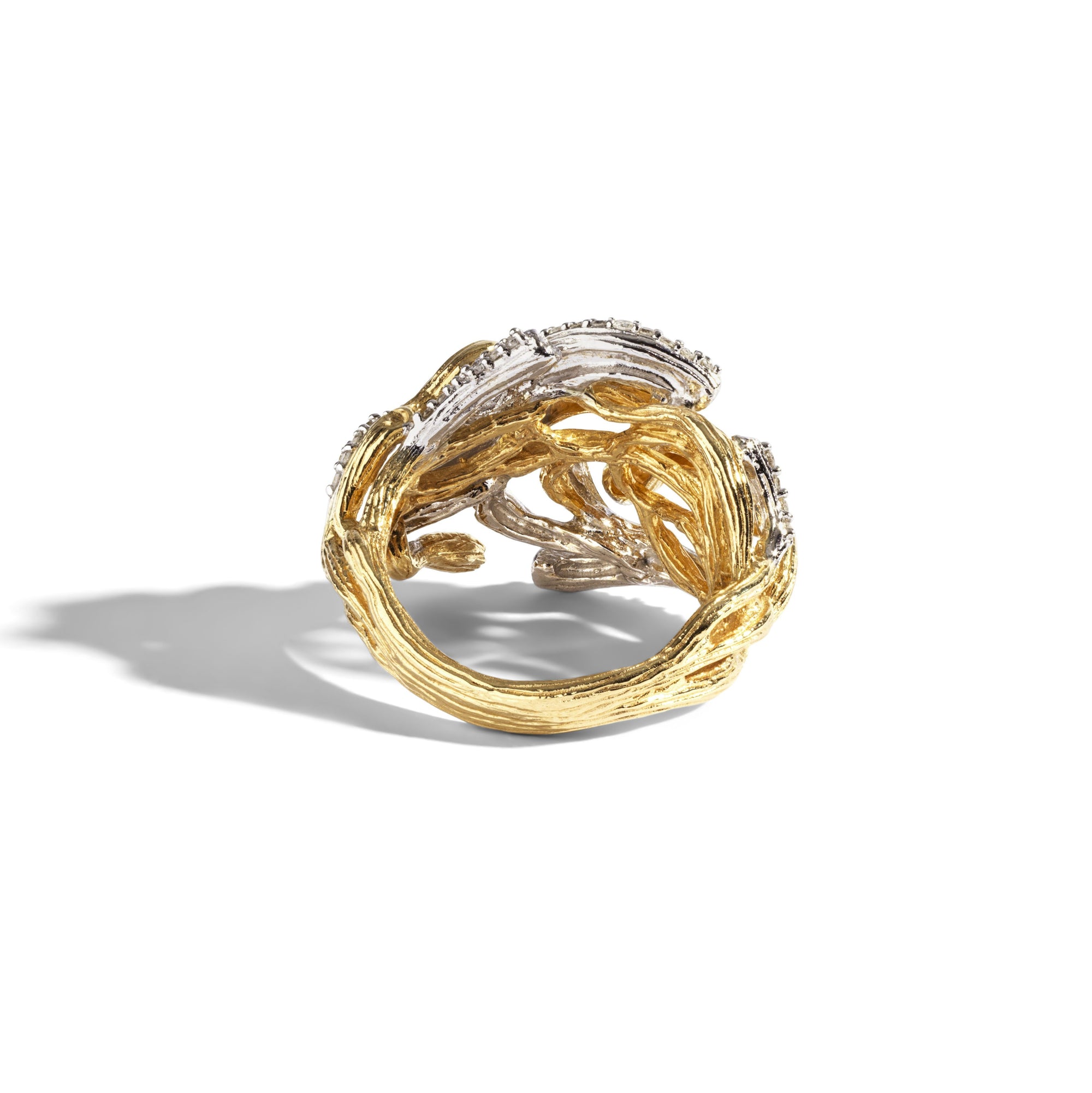 Michael Aram Branch Coral Ring with Diamonds