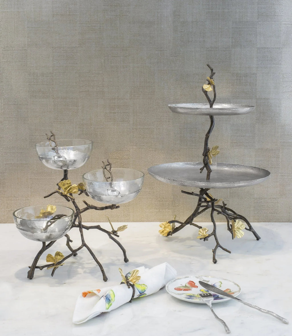 Butterfly Ginkgo 2 Tier Etagere – Michael Aram