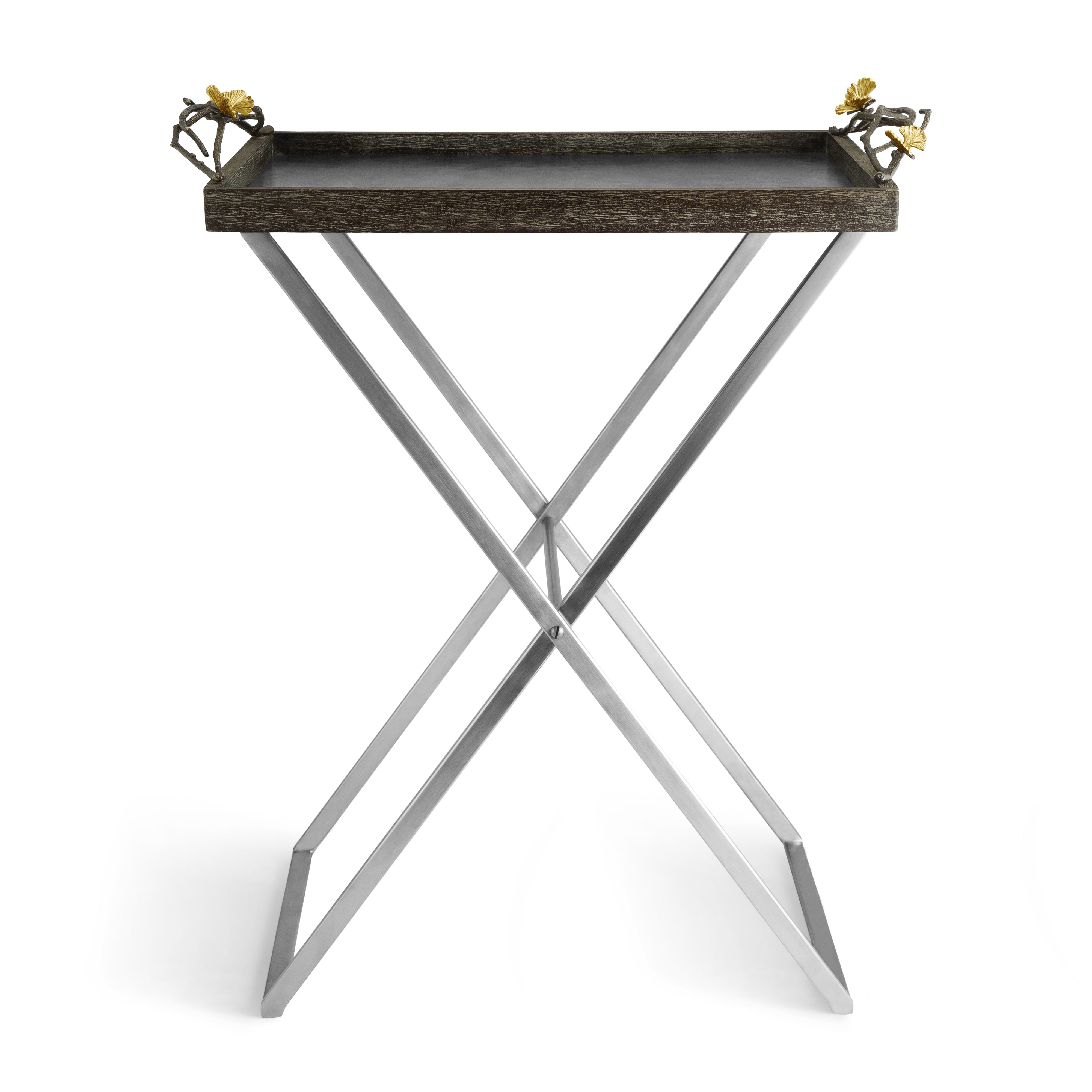 Butterfly Ginkgo Butler Tray Stand Michael Aram