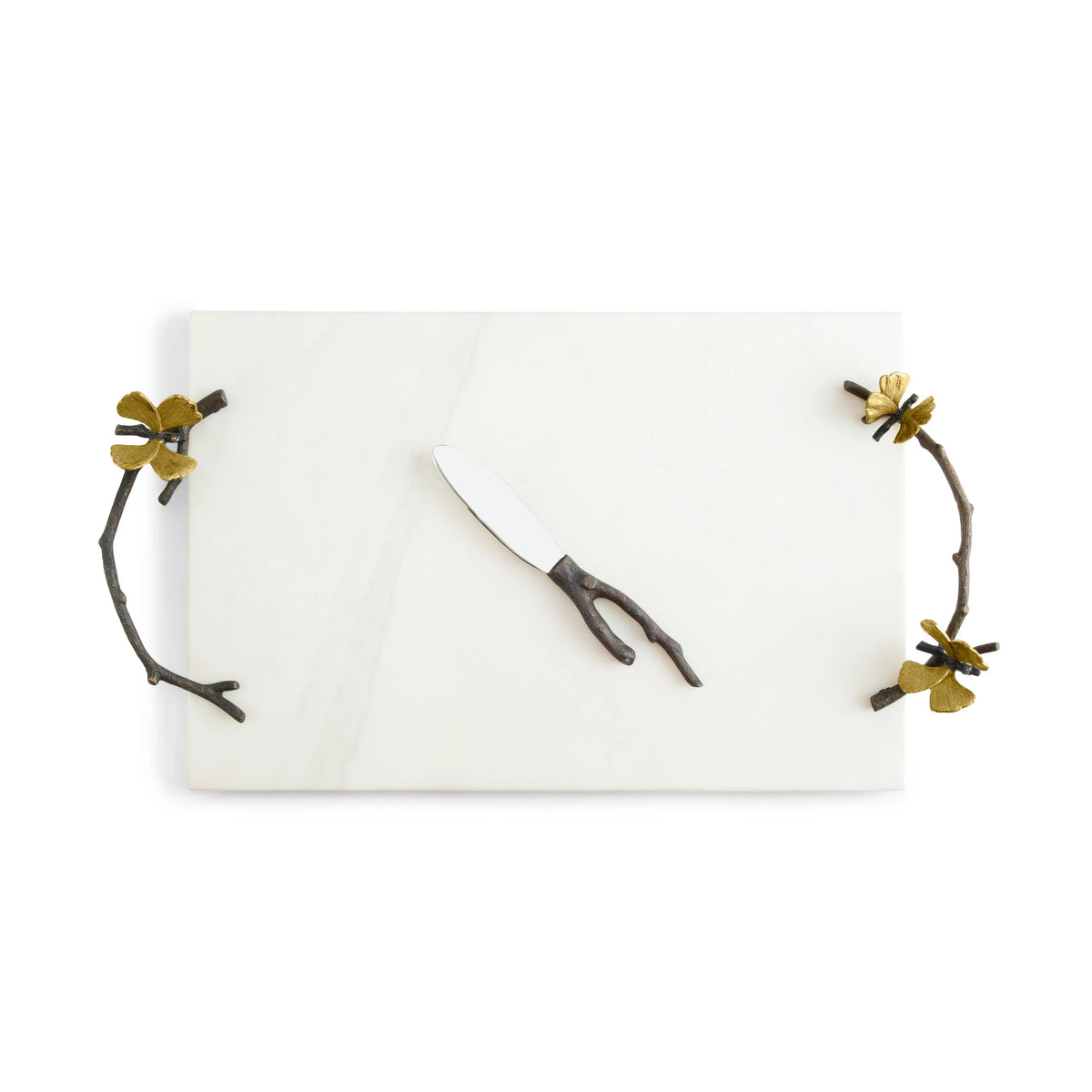 Michael Aram Butterfly Ginkgo Cheese Board w/ Knife