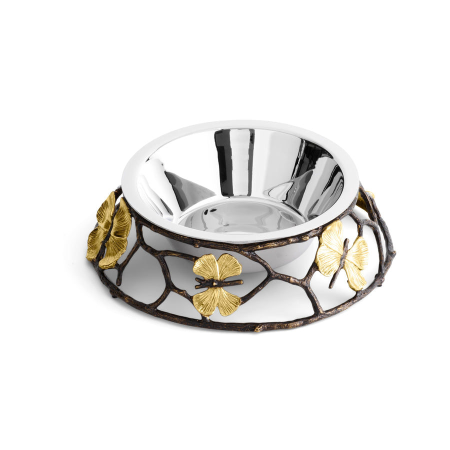 Butterfly Ginkgo Dog Bowl – Michael Aram