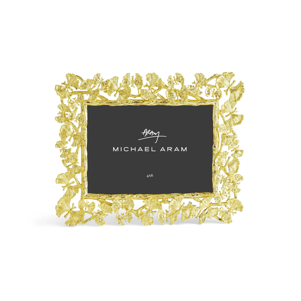 Butterfly Ginkgo Gold Sculpted Frame 4x6 – Michael Aram