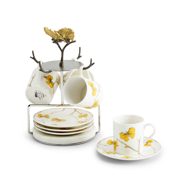 Butterfly Ginkgo Gold Demitasse – Michael Aram