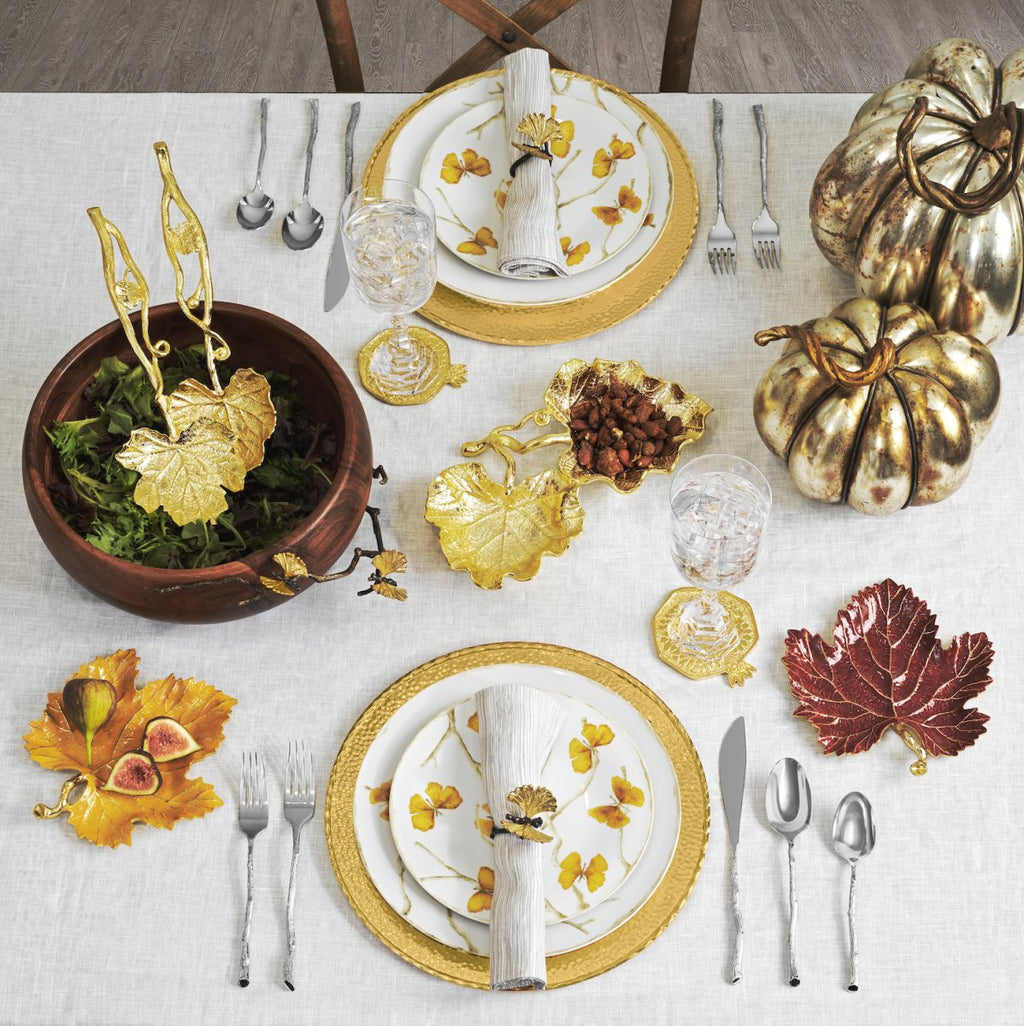 Butterfly Ginkgo Gold Dinnerware – Michael Aram