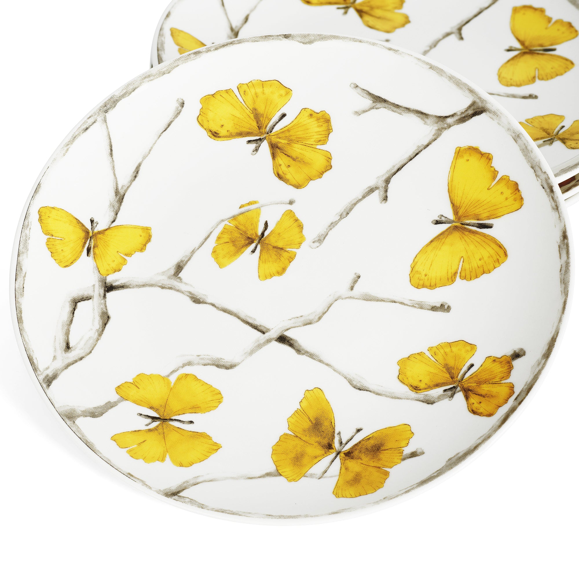 Michael Aram Butterfly Ginkgo Gold Tidbit Plate Set