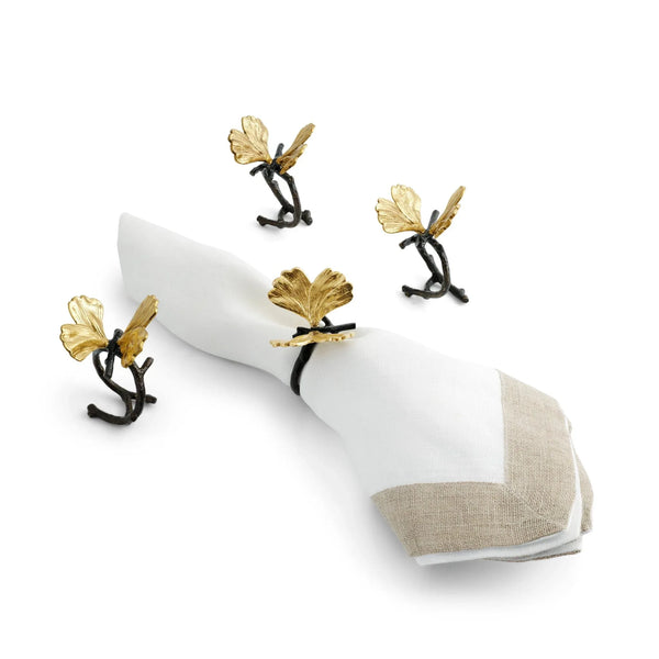 Michael Aram Butterfly Ginkgo Napkin Ring Set