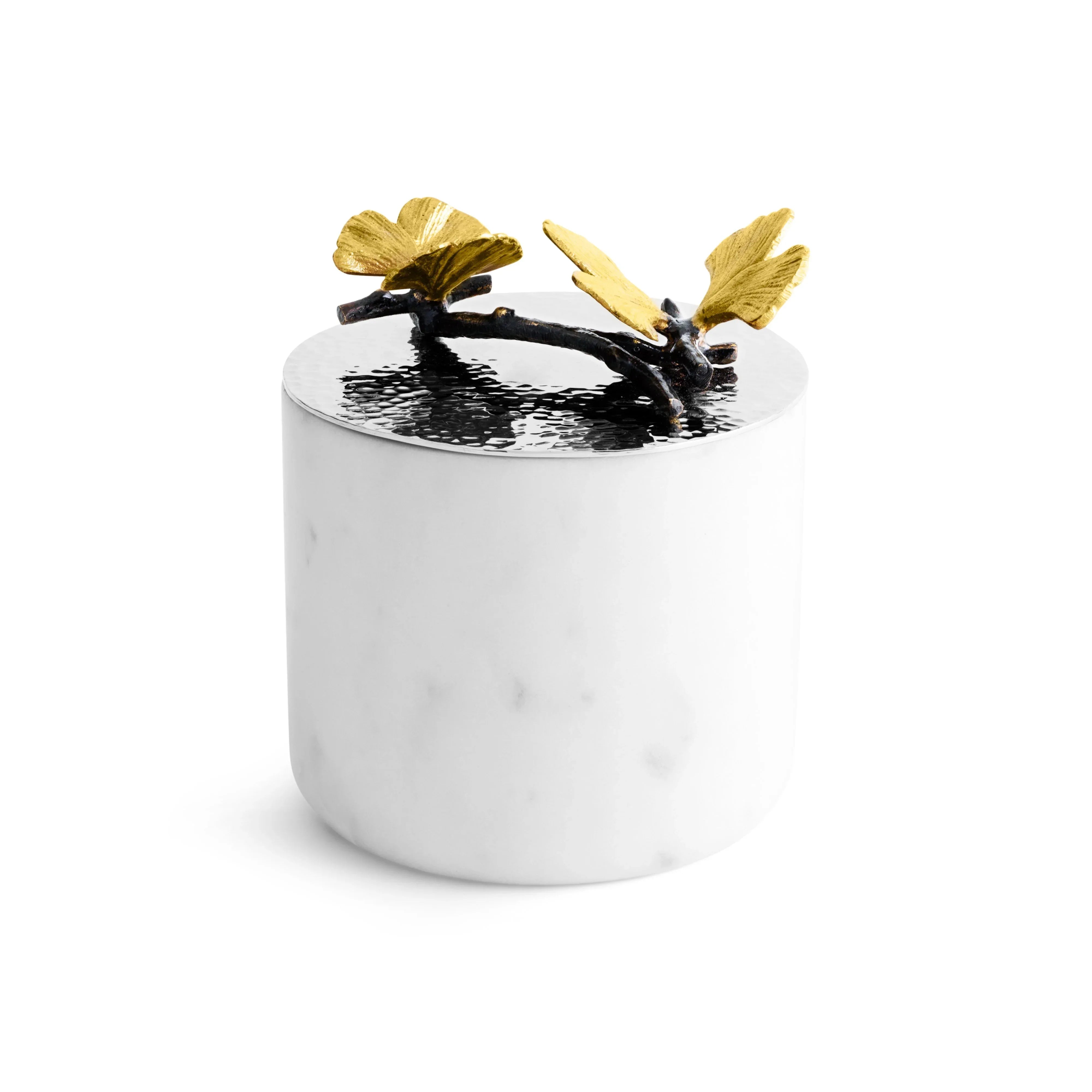 Black Orchid Marble Candle – Michael Aram