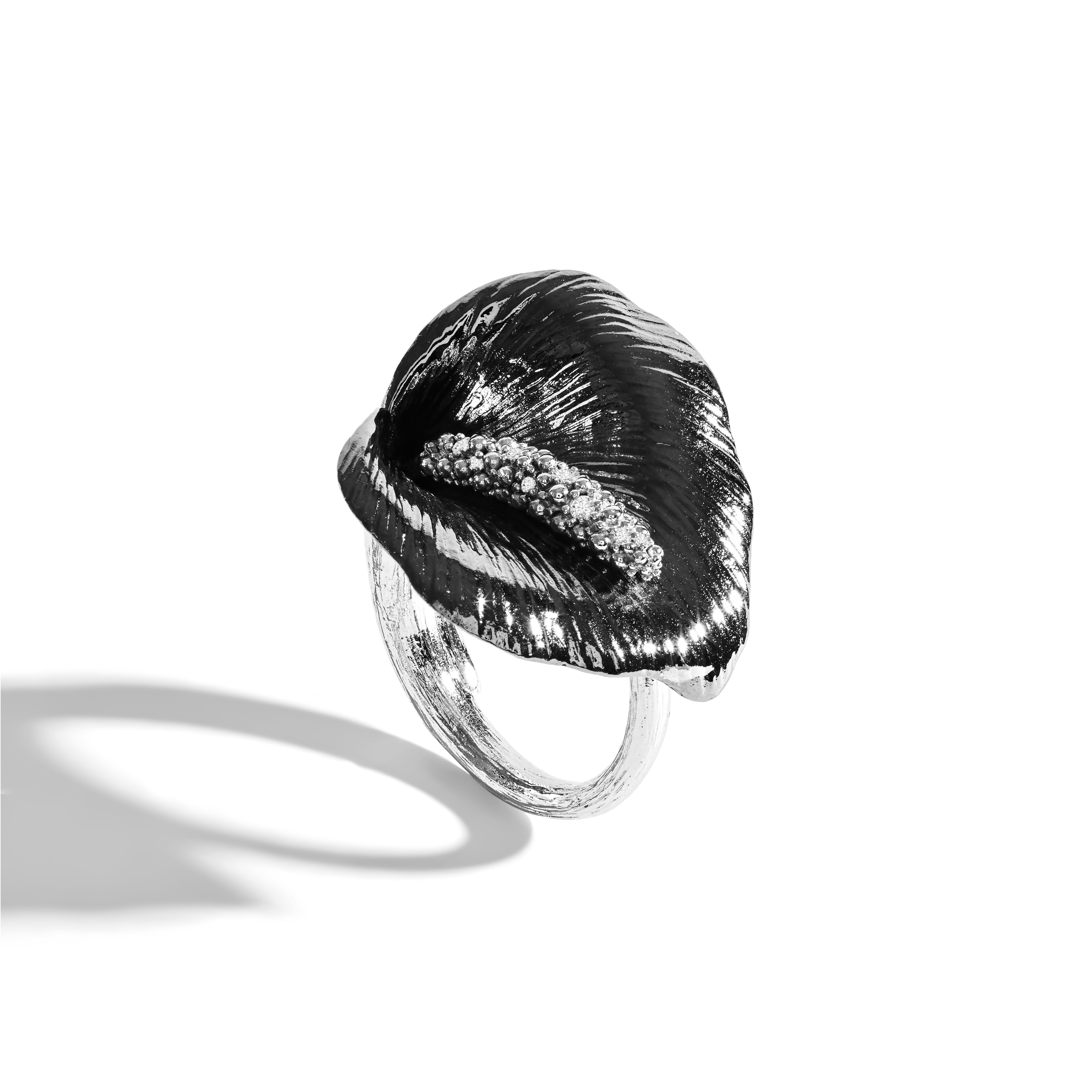Calla Lilly Custom Diamond Engagement Ring #105831 - Seattle Bellevue |  Joseph Jewelry