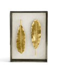 Michael Aram Champa Leaf Fabric Shadow Box