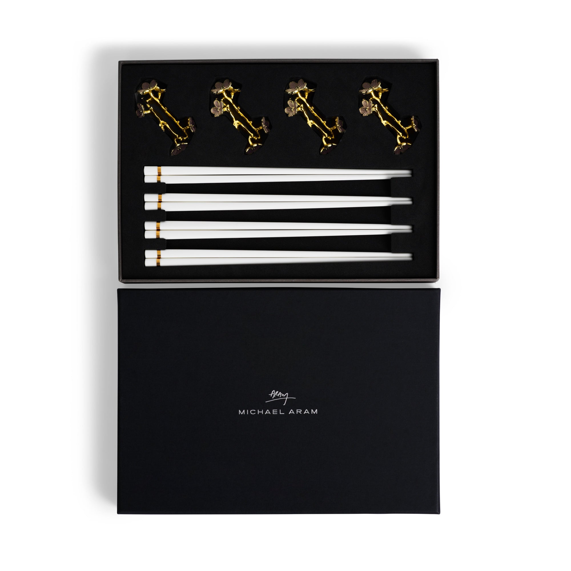 Michael Aram Cherry Blossom Chopsticks &amp; Stands Set